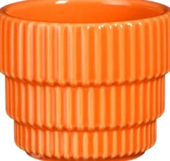 Mica Decorations bloempot Cella oranje D 7,5 H 6 cm