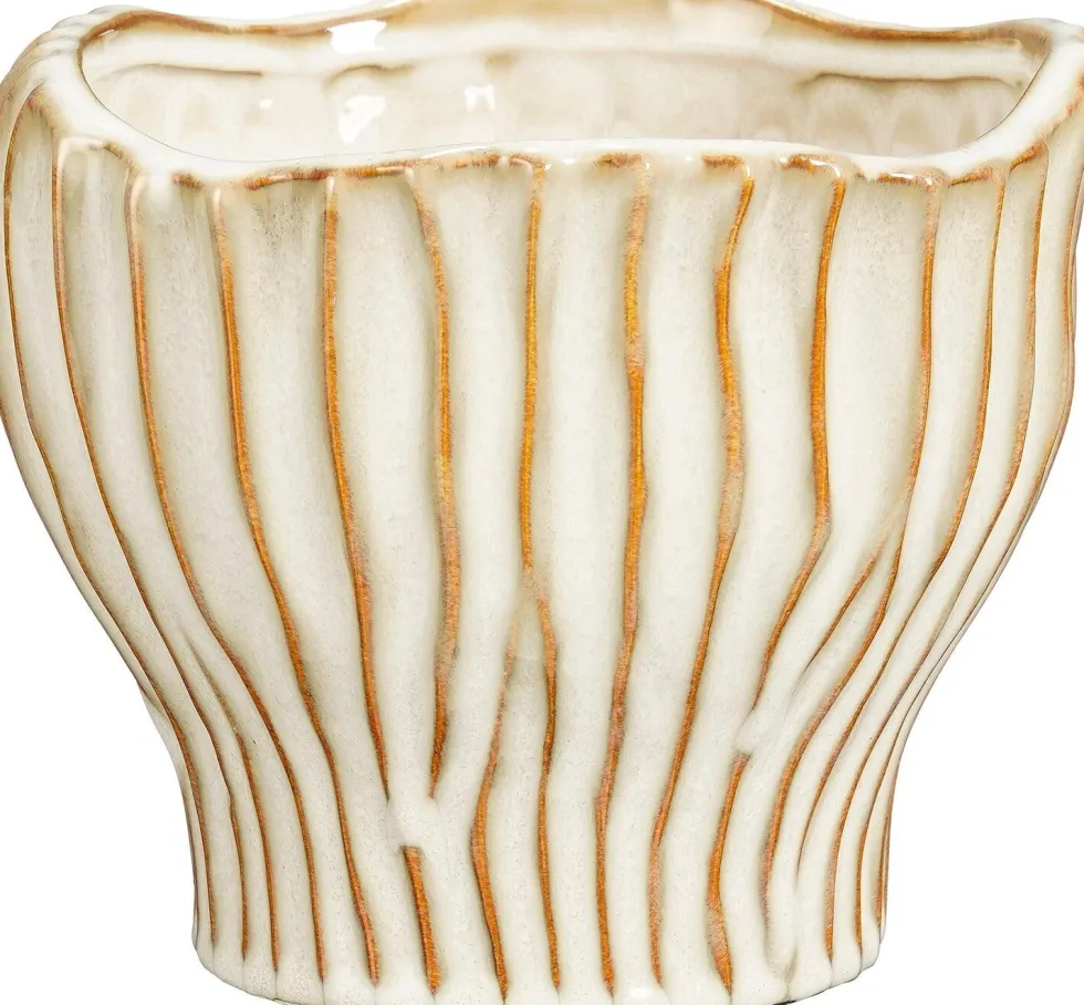 Mica Decorations bloempot Cem crème D 19,5 H 16,5 cm