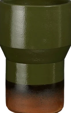 Mica Decorations bloempot Coimbra groen D 17 H 25 cm