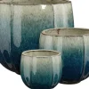Mica Decorations bloempot Corsica blauw D 36 H 34 cm