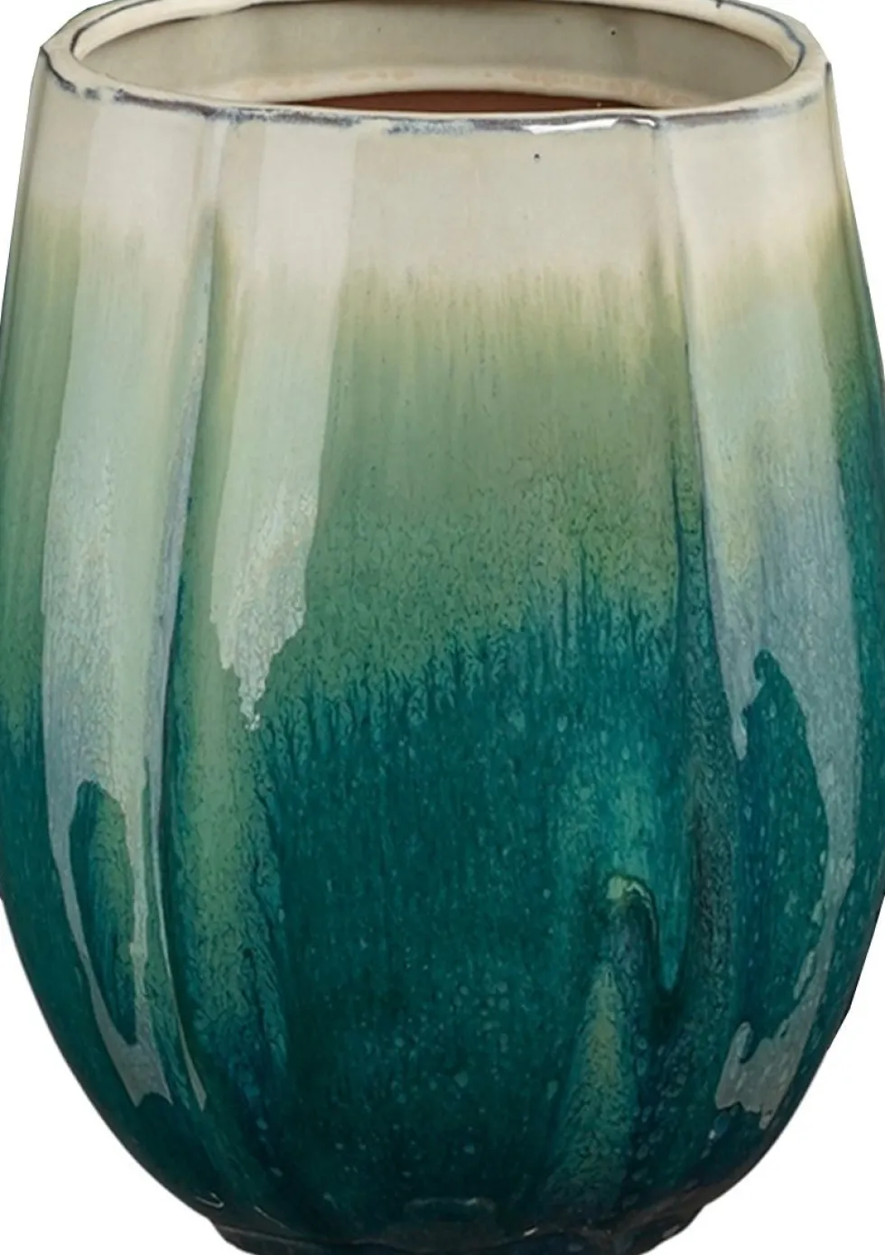 Mica Decorations bloempot Corsica kleurverloop groen D 55 H 70 cm