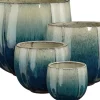 Mica Decorations bloempot Corsica kleurverloop blauw D 47 H 41 cm