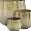Mica Decorations bloempot Corsica crème D 21 H 19 cm