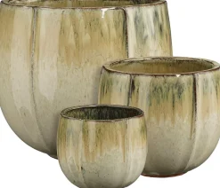 Mica Decorations bloempot Corsica crème D 21 H 19 cm