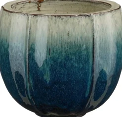Mica Decorations bloempot Corsica kleurverloop blauw D 29 H 26 cm