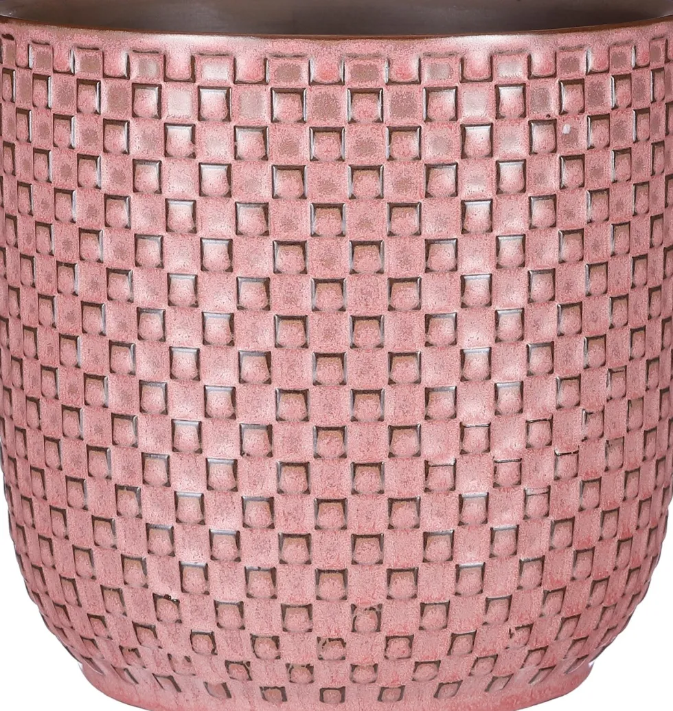 Mica Decorations bloempot Daan roze D 19 H 17,5 cm