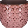 Mica Decorations bloempot Daan roze D 7,5 H 6,5 cm