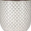 Mica Decorations bloempot Daan wit D 21,5 H 20,5 cm