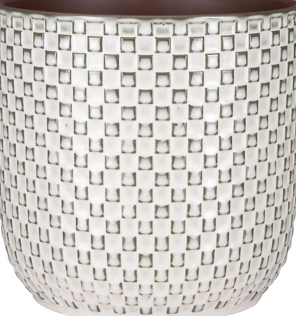 Mica Decorations bloempot Daan wit D 21,5 H 20,5 cm