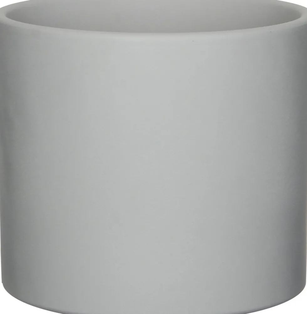 Mica Decorations bloempot Era licht grijs D 17,5 H 14,5 cm