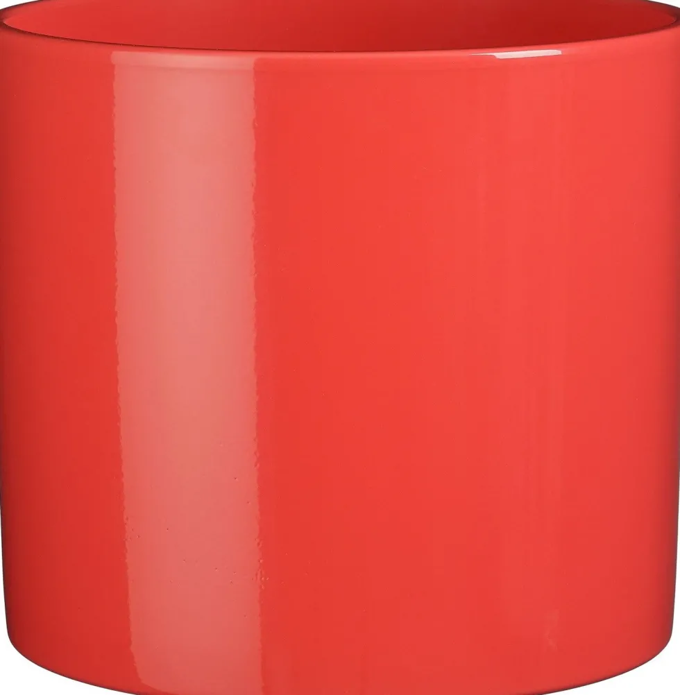 Mica Decorations bloempot Era rood D 19,5 H 17,5 cm