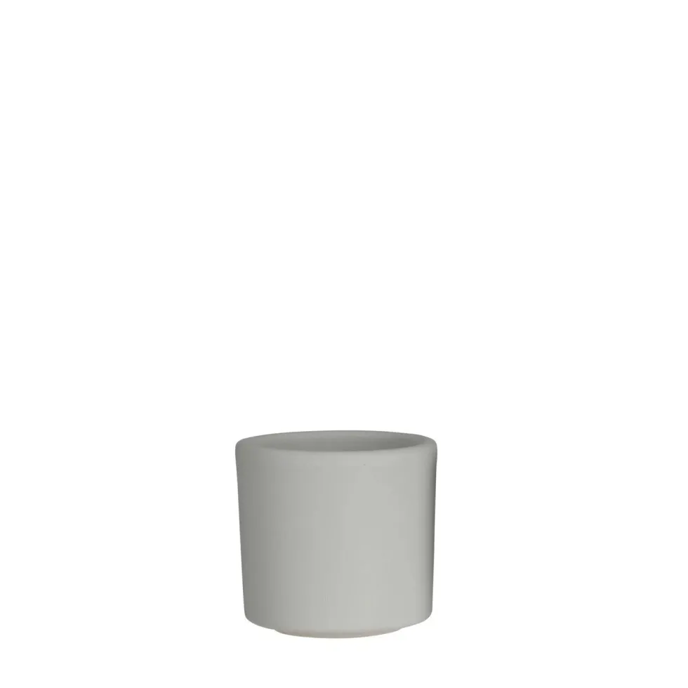 Mica Decorations bloempot Era licht grijs D 7 H 7 cm