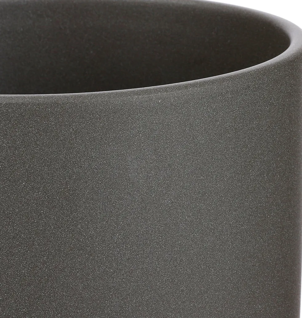 Mica Decorations bloempot Era mat donkergrijs D 28 H 26 cm
