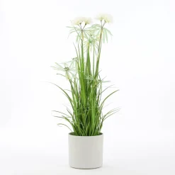Mica Decorations bloempot Era mat lichtgrijs D 28 H 26 cm