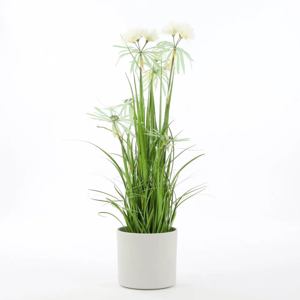 Mica Decorations bloempot Era mat lichtgrijs D 28 H 26 cm