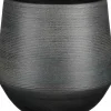 Mica Decorations bloempot Evora zwart D 24 H 23 cm
