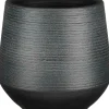 Mica Decorations bloempot Evora zwart D 16 H 15 cm