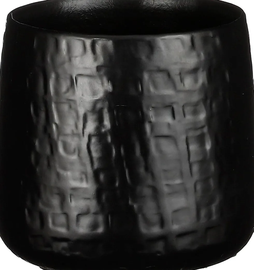 Mica Decorations bloempot Floyd zwart D 15 H 13 cm