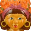 Mica Decorations bloempot Funny oranje 20 x 20 x 22 cm