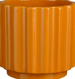 Mica Decorations bloempot Gama oranje D 18 H 16,5 cm