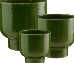 Mica Decorations bloempot Girona groen D 36 H 35,5 cm