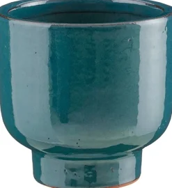 Mica Decorations bloempot Girona blauw D 36 H 35,5 cm