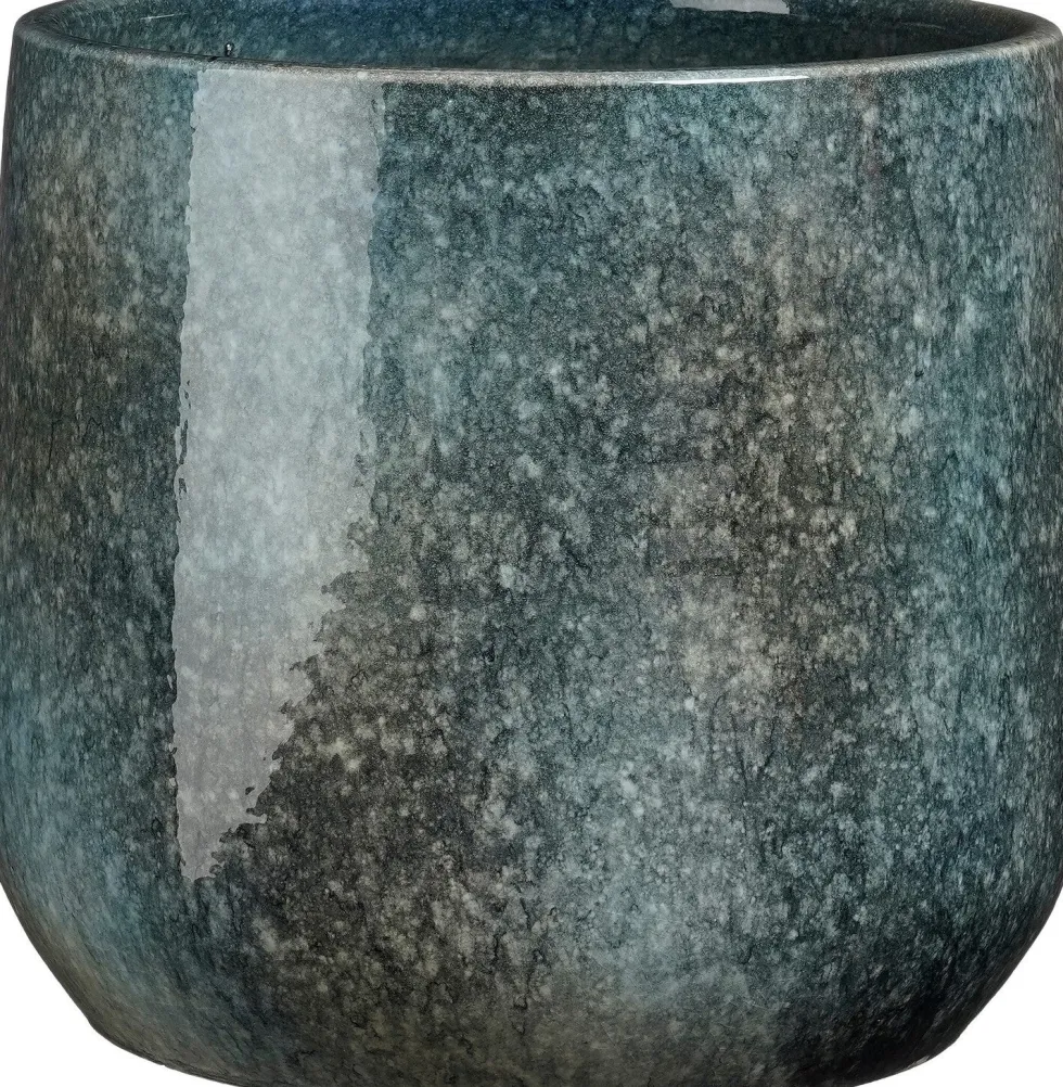 Mica Decorations bloempot Hugo blauw D 28 H 25 cm