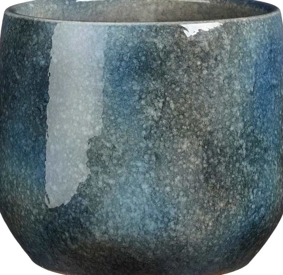 Mica Decorations bloempot Hugo blauw D 22 H 21 cm
