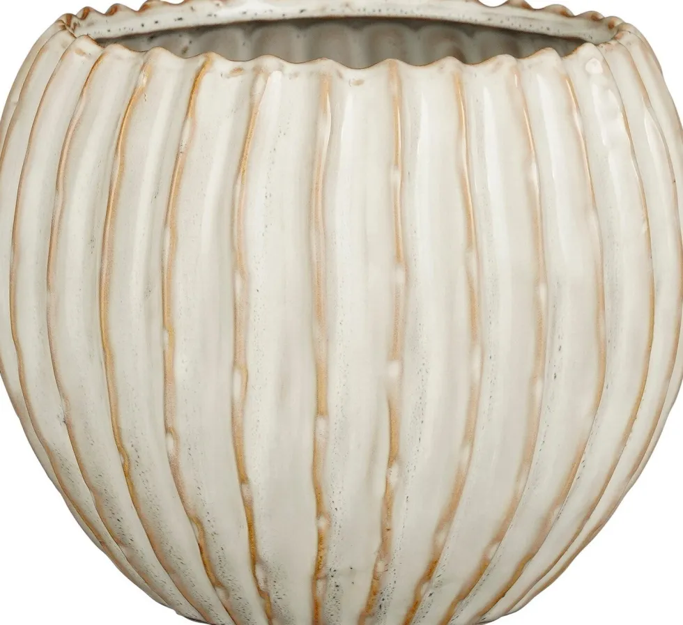 Mica Decorations bloempot Jovi wit D 19 H 15,5 cm