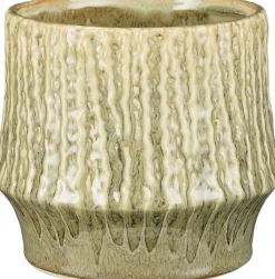 Mica Decorations bloempot Lanny groen D 18 H 16 cm