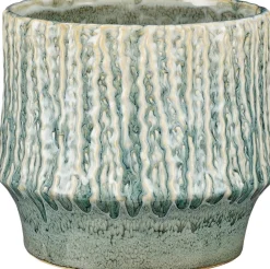 Mica Decorations bloempot Lanny blauw D 18 H 16 cm