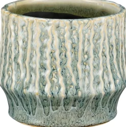Mica Decorations bloempot Lanny blauw D 13 H 11 cm