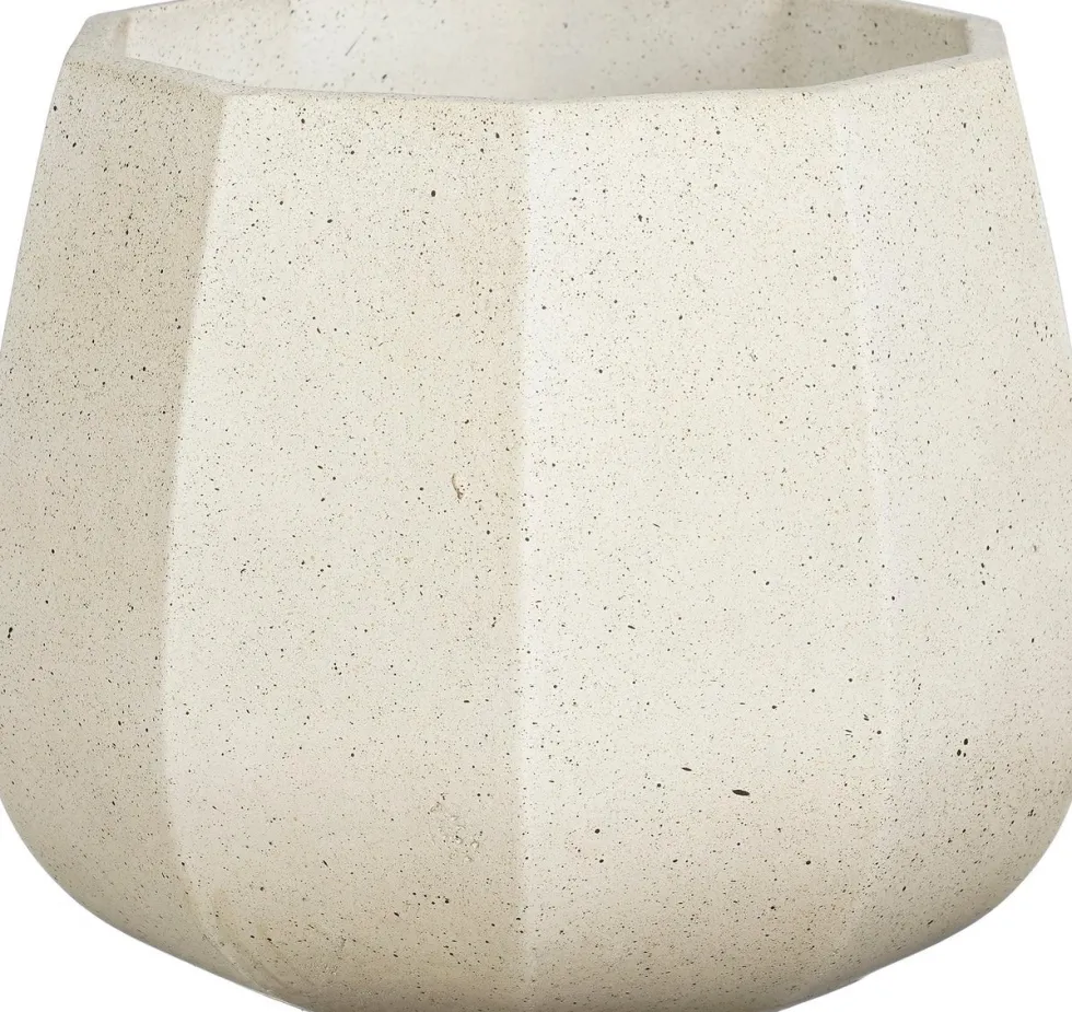 Mica Decorations bloempot Lennart crème D 23,5 H 18,5 cm