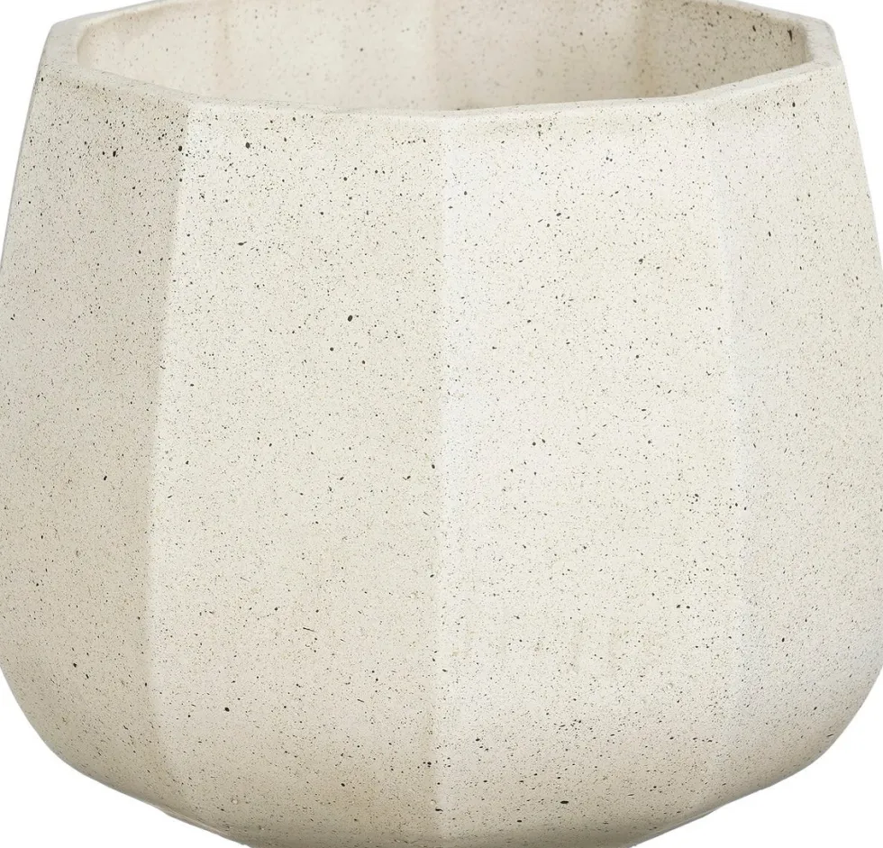 Mica Decorations bloempot Lennart crème D 20,5 H 16,5 cm
