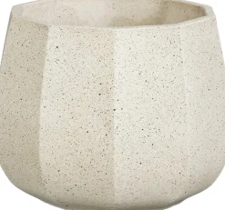 Mica Decorations bloempot Lennart crème D 16 H 13 cm