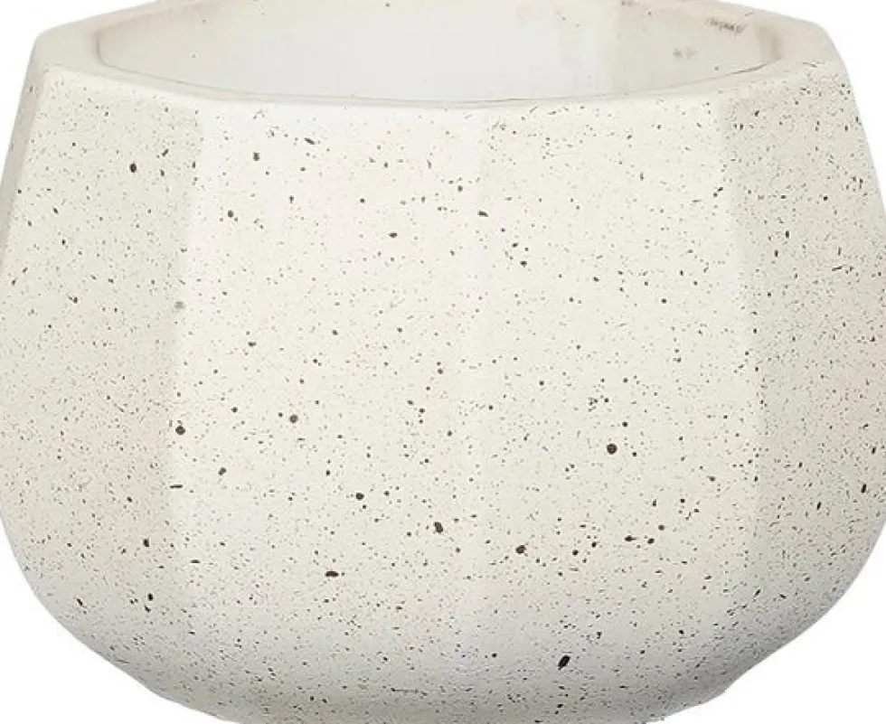 Mica Decorations bloempot Lennart crème D 9 H 6 cm