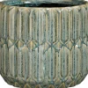 Mica Decorations bloempot Lionel blauw D 17,5 H 15,5 cm