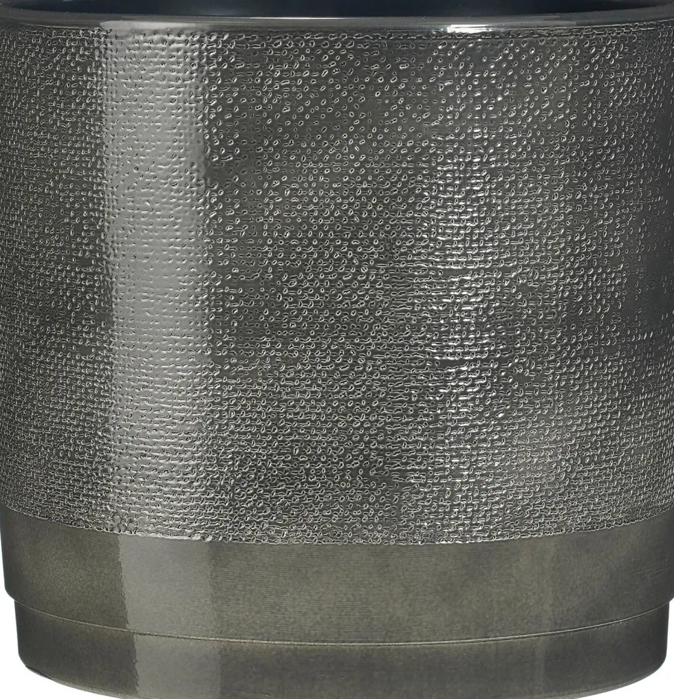 Mica Decorations bloempot Maxim antraciet D 23,5 H 22 cm
