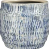 Mica Decorations bloempot Martha blauw D 17 H 15,5 cm