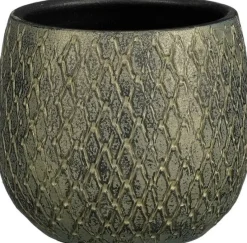 Mica Decorations bloempot Madeira groen D 14 H 14 cm