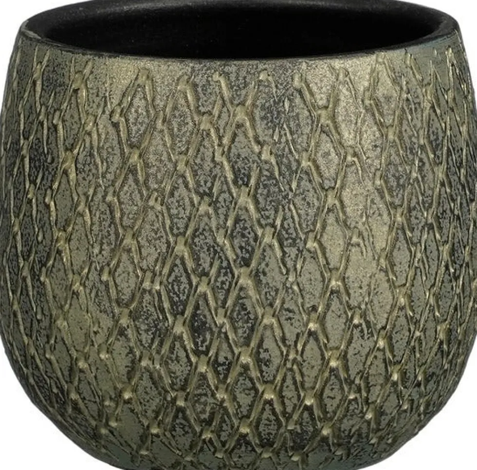Mica Decorations bloempot Madeira groen D 14 H 14 cm