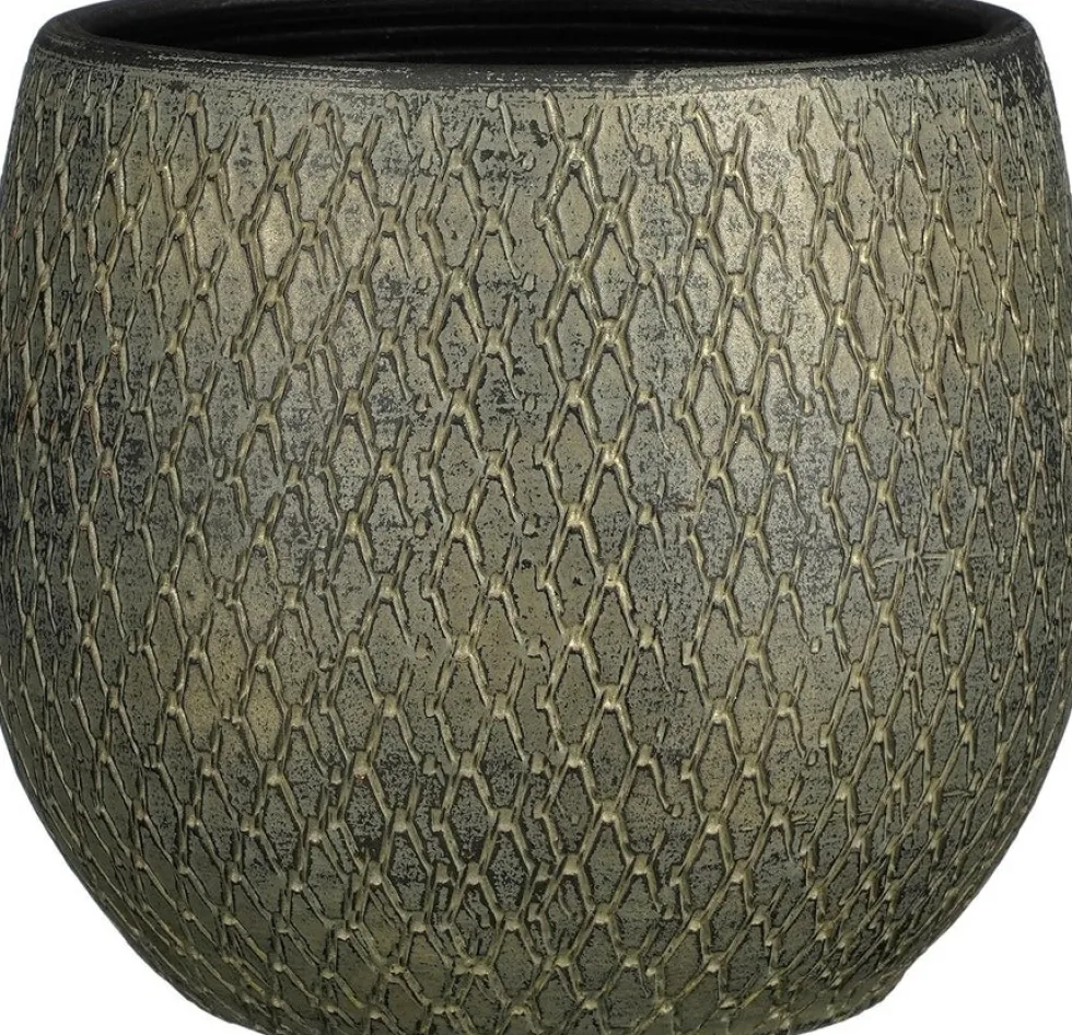 Mica Decorations bloempot Madeira groen D 23 H 23 cm