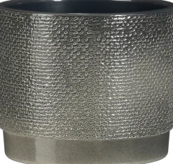 Mica Decorations bloempot Maxim antraciet D 11,5 H 10,5 cm