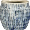 Mica Decorations bloempot Martha blauw D 11 H 10 cm