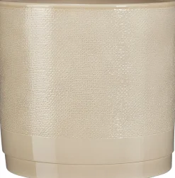 Mica Decorations bloempot Maxim beige D 27 H 25,5 cm