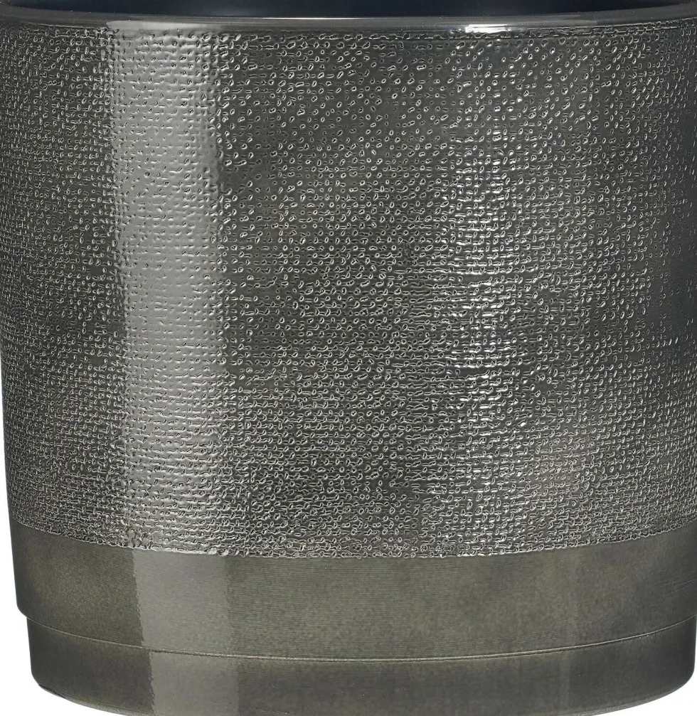 Mica Decorations bloempot Maxim antraciet D 27 H 25,5 cm