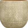 Mica Decorations bloempot Madeira crème D 28 H 28 cm
