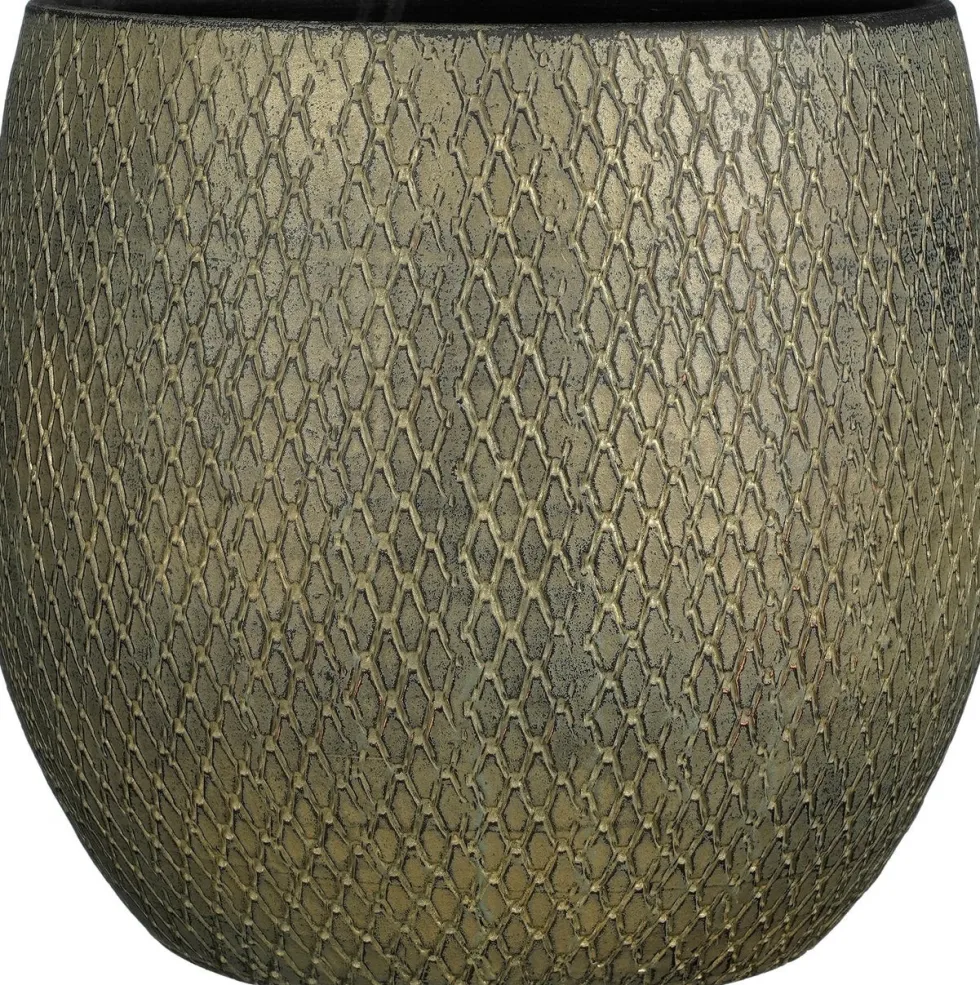 Mica Decorations bloempot Madeira groen D 32 H 32 cm