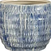Mica Decorations bloempot Martha blauw D 19 H 15,5 cm
