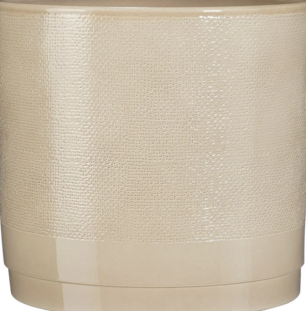 Mica Decorations bloempot Maxim beige D 23,5 H 22 cm
